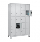 Schließfachschrank Classic Plus lichtgrau 080010-405 S10009, 20 Schließfächer 120,0 x 50,0 x 195,0 cm