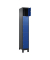 Schließfachschrank Classic Plus enzianblau, schwarzgrau 080010-105 S10029, 5 Schließfächer 30,0 x 50,0 x 195,0 cm