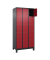 Schließfachschrank Classic Plus rubinrot, schwarzgrau 080010-305 S10040, 15 Schließfächer 90,0 x 50,0 x 195,0 cm