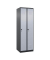 Spind Classic Plus schwarzgrau, weißaluminium 080000-20 S10111, 2 Schließfächer 90,0 x 50,0 x 185,0 cm