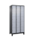 Schließfachschrank Classic Plus schwarzgrau, weißaluminium 080010-305 S10043, 15 Schließfächer 90,0 x 50,0 x 195,0 cm