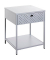 Konsole Nachttisch Metall grau 40,0 x 40,0 x 53,0 cm