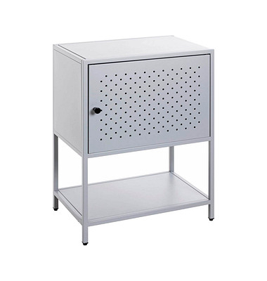 Konsole Nachttisch Metall grau 45,0 x 30,0 x 60,0 cm