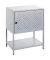 Konsole Nachttisch Metall grau 45,0 x 30,0 x 60,0 cm