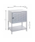 Konsole Nachttisch Metall grau 45,0 x 30,0 x 60,0 cm