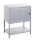 Konsole Nachttisch Metall grau 45,0 x 30,0 x 60,0 cm