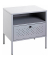 Konsole Nachttisch Metall grau 45,0 x 35,0 x 50,0 cm