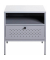 Konsole Nachttisch Metall grau 45,0 x 35,0 x 50,0 cm