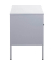 Konsole Nachttisch Metall grau 45,0 x 35,0 x 50,0 cm