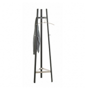 Kleiderständer 52254 schwarz Metall 9 Haken 47,0 x 177,0 cm