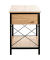 Beistelltisch Konsole 52470, 60cm (H), 45x40cm (BxT), rechteckig, eiche / schwarz