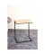 Beistelltisch 52471, 50cm (H), 40x30cm (BxT), rechteckig, eiche / schwarz