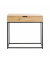 Konsolentisch 52482, 77cm (H), 80x28cm (BxT), rechteckig, eiche / schwarz