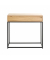 Konsolentisch 52482, 77cm (H), 80x28cm (BxT), rechteckig, eiche / schwarz