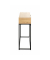 Konsolentisch 52482, 77cm (H), 80x28cm (BxT), rechteckig, eiche / schwarz