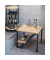 Beistelltisch 52495, 48cm (H), 55x55cm (BxT), rechteckig, eiche / schwarz