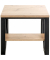 Beistelltisch 52495, 48cm (H), 55x55cm (BxT), rechteckig, eiche / schwarz