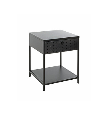 Konsole Nachttisch Metall schwarz 40,0 x 40,0 x 53,0 cm