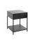 Konsole Nachttisch Metall schwarz 40,0 x 40,0 x 53,0 cm