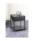 Konsole Nachttisch Metall schwarz 40,0 x 40,0 x 53,0 cm