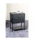 Konsole Nachttisch Metall schwarz 45,0 x 30,0 x 60,0 cm