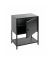 Konsole Nachttisch Metall schwarz 45,0 x 30,0 x 60,0 cm
