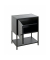 Konsole Nachttisch Metall schwarz 45,0 x 30,0 x 60,0 cm