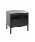 Konsole Nachttisch Metall schwarz 45,0 x 35,0 x 50,0 cm