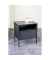 Konsole Nachttisch Metall schwarz 45,0 x 35,0 x 50,0 cm