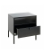 Konsole Nachttisch Metall schwarz 45,0 x 35,0 x 50,0 cm