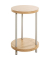 Beistelltisch 52712, 50cm (H), 30x30cm (BxT), rund, eiche / grau