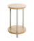 Beistelltisch 52712, 50cm (H), 30x30cm (BxT), rund, eiche / grau
