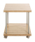 Beistelltisch 52714, 45cm (H), 40x40cm (BxT), rechteckig, eiche / grau