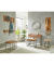 Wandgarderobe 52975 akazie Holz 4 Haken 90,0 x 36,0 cm