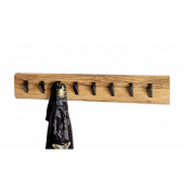 Wandgarderobe 52977 akazie Holz 8 Haken 90,0 x 15,0 cm