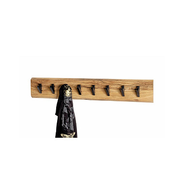 Wandgarderobe 52977 akazie Holz 8 Haken 90,0 x 15,0 cm