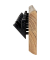 Wandgarderobe 52977 akazie Holz 8 Haken 90,0 x 15,0 cm