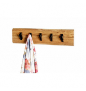Wandgarderobe 52979 akazie Holz 5 Haken 60,0 x 15,0 cm