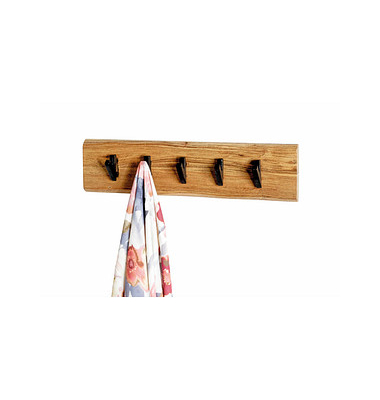 Wandgarderobe 52979 akazie Holz 5 Haken 60,0 x 15,0 cm