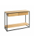 Konsolentisch 54317, 75cm (H), 100x35cm (BxT), rechteckig, eiche / schwarz