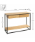 Konsolentisch 54317, 75cm (H), 100x35cm (BxT), rechteckig, eiche / schwarz