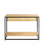 Konsolentisch 54317, 75cm (H), 100x35cm (BxT), rechteckig, eiche / schwarz