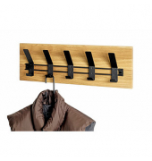 Wandgarderobe 54336 eiche Holz 5 Haken 60,0 x 20,0 cm
