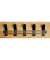 Wandgarderobe 54336 eiche Holz 5 Haken 60,0 x 20,0 cm