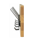 Wandgarderobe 54336 eiche Holz 5 Haken 60,0 x 20,0 cm