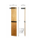Wandgarderobe 54337 eiche Holz 5 Haken 35,0 x 175,0 cm