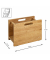 Zeitungsständer 54350 eiche Holz, DIN A4 quer