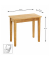 Beistelltisch 54352, 52cm (H), 56x30cm (BxT), rechteckig, eiche / eiche