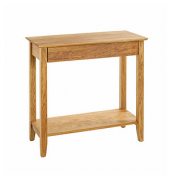Konsolentisch 54354, 75cm (H), 75x35cm (BxT), rechteckig, eiche / eiche