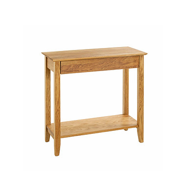 Konsolentisch 54354, 75cm (H), 75x35cm (BxT), rechteckig, eiche / eiche